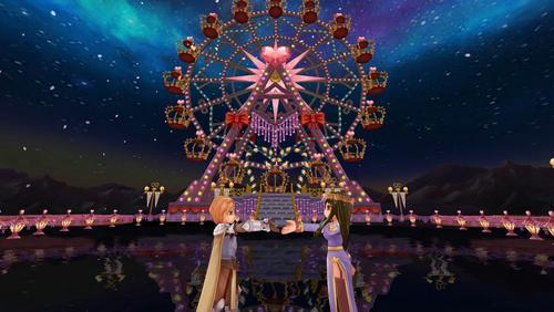 浇花的漂亮女孩